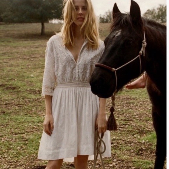 Doen Dresses & Skirts - Doen provence white cotton dress. Size M